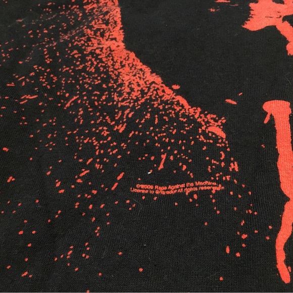 Hanes Heavyweight Rage Against The Machine Band T-Shirt Tee Retro Size Large - Picture 8 of 9